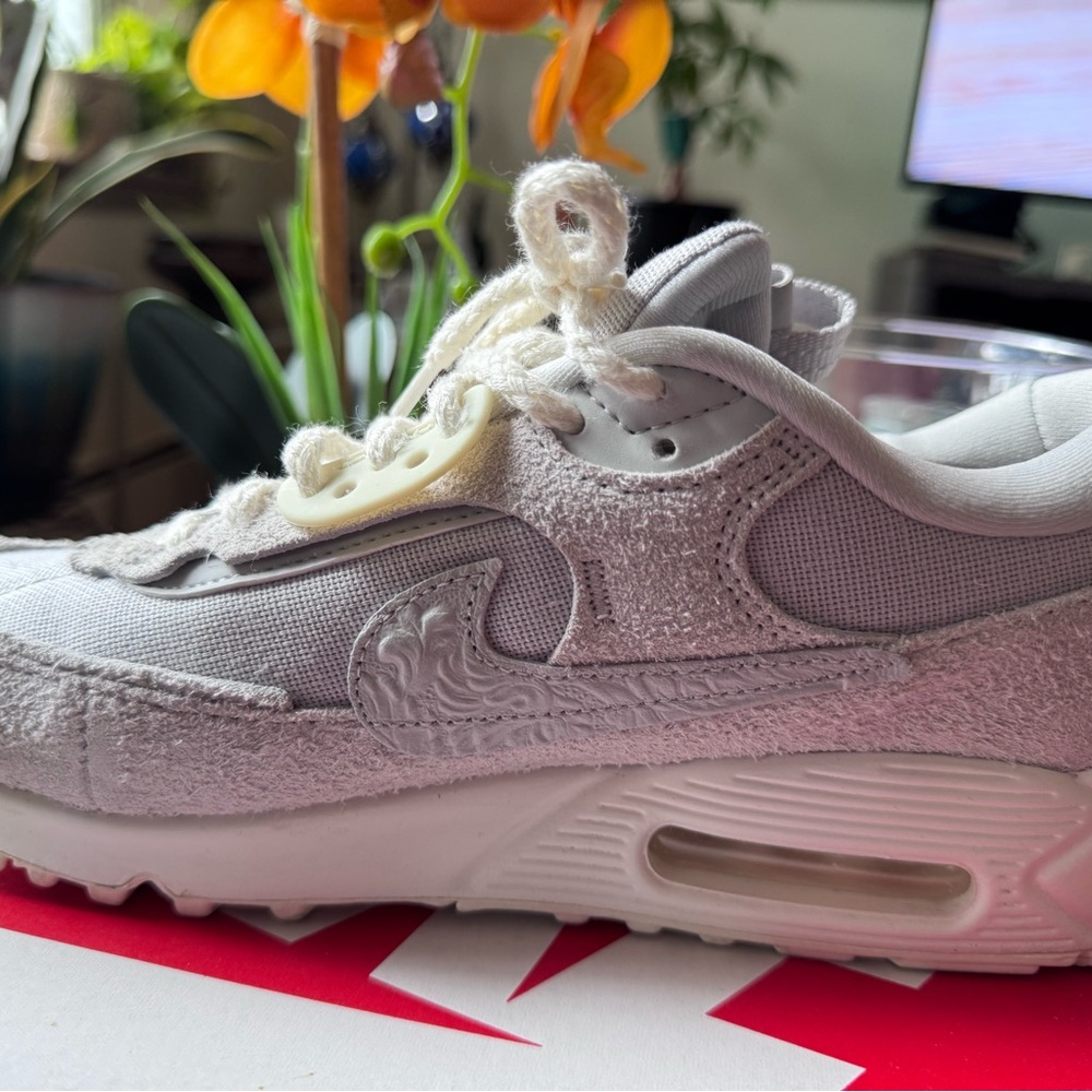 White and Gray Sneakers